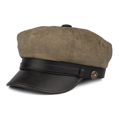 Casquette de Motard Rebelle beige britannique JAXON & JAMES - VENTE EN GROS