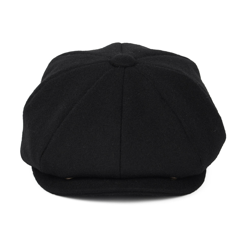Casquette Gavroche en Laine Melton noir JAXON & JAMES - VENTE EN GROS