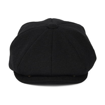 Casquette Gavroche en Laine Melton noir JAXON & JAMES - VENTE EN GROS
